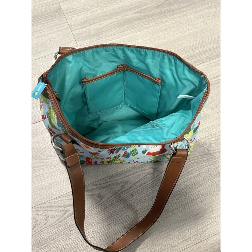 Lily Bloom Christmas Santa Shoulder Bag Purse - Picture 8 of 16